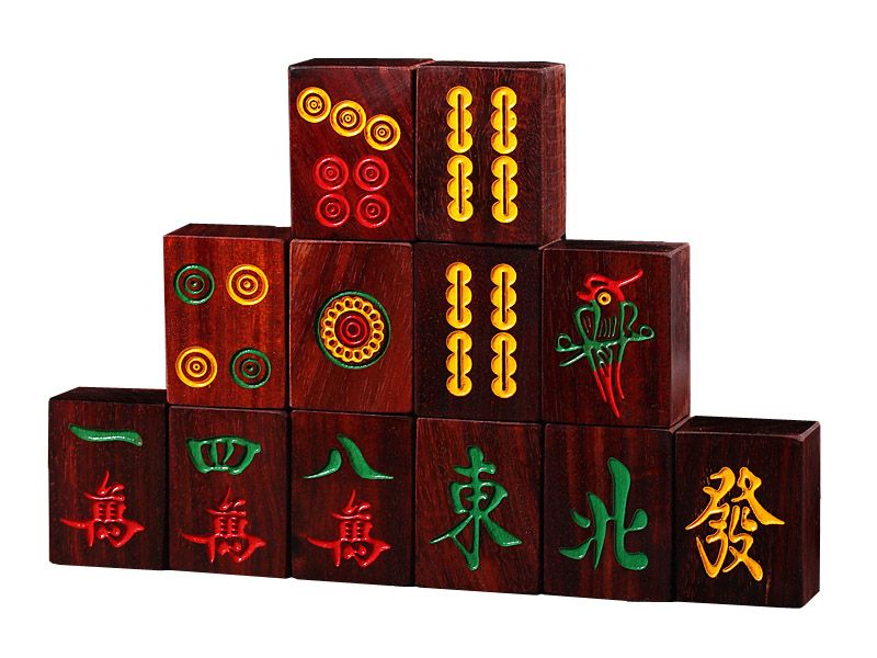 Luxurious 144 Tiles Wooden Mahjong Set
