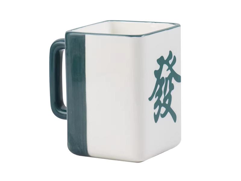 Mahjong Coffee Cup 400ML - GREEN TILE