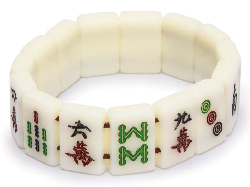 Mahjong Tiles Stretchy Bracelet-1